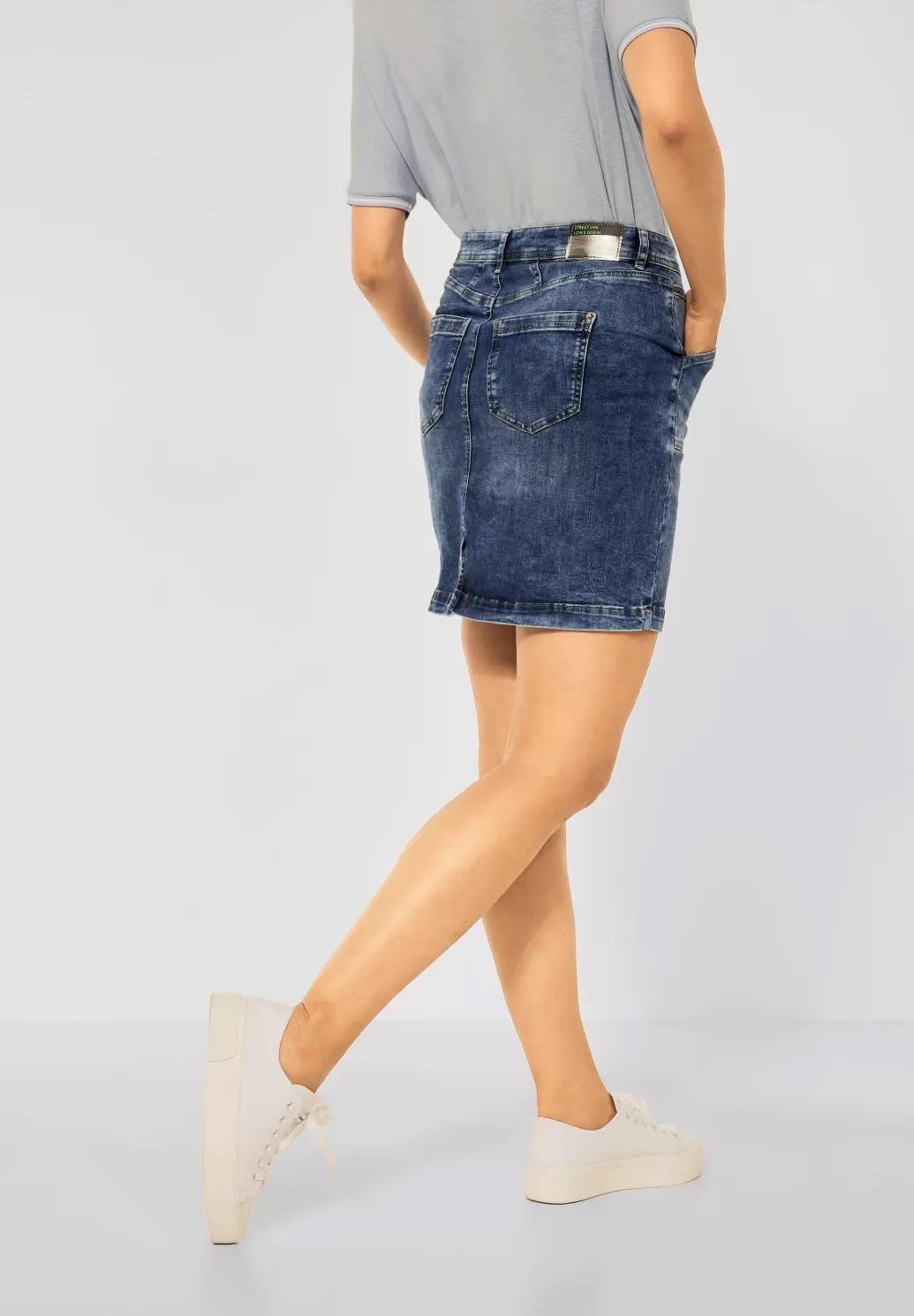 Street One denimová sukňa s vysokým pásom